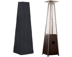 Terrasverwarmer Hoes - Buitenhoes Verwarming - Terras Beschermen - Waterdicht Polyester - 53x61x221 cm - Zwart