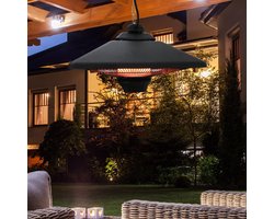 Terrasverwarming - LuxLight - LED verlichting - Afstandsbediening - Zwart