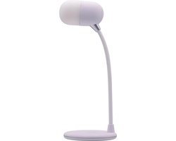 TerraTec Charge Air Light & Sound Bureaulamp met draadloze oplaadfunctie en Bluetooth-luidspreker