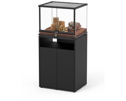 TerrAtlantis Aquarium | terrarium meubel Smart Line 60x45x80cm zwart met opbergruimte