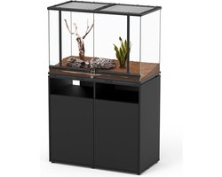 TerrAtlantis Meubel Smart Line 88x45x80 cm zwart voor aquarium en terrarium met opbergruimte