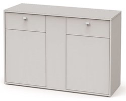 TerrAtlantis Terrarium meubel 132 x 45 x 90 cm zilver-007 met opbergruimte