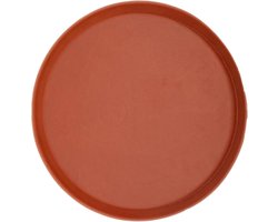 Terrazzo Schotel 20 inch - Lichtgewicht en Weerbestendig voor Binnen en Buiten, Terra Cotta