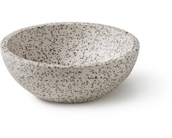 Terrazzo waskom rond grijs 35x35x13 cm - Lirona