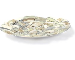 Terroso - Decoratieve Schaal - Fused Glas - Art - Diameter 40 Cm - Een Uniek Kunstwerk