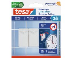 tesa nagel tegels & metaal verstelbaar badkamer keuken herbruikbaar – 2 stuks 4kg