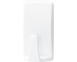 Tesa powerstrips ophanghaken - 2x - wit - kunststof - waterproof - zelfklevend
