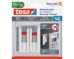 tesa spijker tegels & metaal badkamer keuken herbruikbaar zelfklevend – 2 stuks 3kg