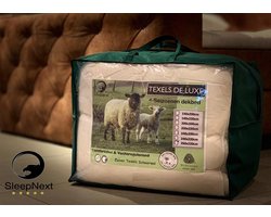 Texel wol 4 seizoenen Hotel dekbed  - 100% Scheerwol - 140x200 - 1 persoons