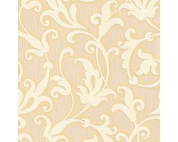 Textiel look behang Profhome 954902-GU textiel behang gestructureerd in textiel look mat geel goud 5,33 m2