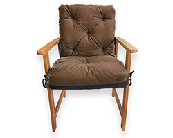 Textil Tuinstoelkussen 50x70 cm voor Buiten - Bruin