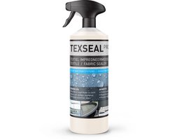 Textile Protector PRO - Impregneerspray Meubelstof, Bank, Tent, Bootkap, Cabrio, Schoenen, Sneakers - Crep Protect - Waterafstotende Spray Textiel, Tuinkussens, Kleding, Jas waterdicht maken - 100% Waterdicht Impregneren - Texseal Pro 1L (6m2)
