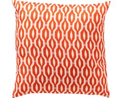 Textino - ROCKET - buitenkussen 45x45 cm - waterafstotend en UV-bestendig - Cherry Tomato - rood