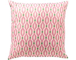 Textino - ROCKET - buitenkussen 45x45 cm - waterafstotend en UV-bestendig - Fuchsia Pink - roze