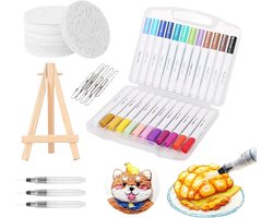 Textuurschilder Kit - Schuim Knutsels - Creatief Spel - Watergeactiveerd Effect - 18.6 x 11.6 x 5.2 cm - Circulair
