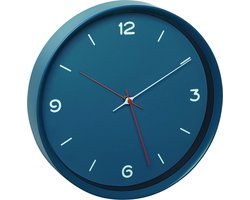 TFA DESIGN wandklok blauw 30cm