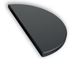 The Bastard Half Moon Stone Black Large (1 pcs) - halve maan plate setter-heat deflector