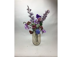 The Bloomistic® – Zijden Boeket – 60-70 cm hoog – Kunstbloemen – moederdag – nepbloemen – housewarming cadeau – decoratie – moederdag cadeautje - decoratie woonkamer