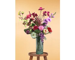 The Bloomistic® – Zijden Boeket – 70-80 cm hoog – Kunstbloemen – 15 stelen – Exclusief vaas – nepbloemen – housewarming cadeau – herfst decoratie – decoratie woonkamer