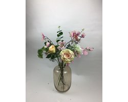 The Bloomistic® – Zijden Boeket – 70-80 cm hoog – Kunstbloemen – Sinterklaas – nepbloemen – housewarming cadeau – herfst decoratie – decoratie woonkamer