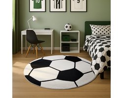 the carpet Elisa Kids Tapijt voor de kinderkamer, kindertapijt, speeltapijt, onderhoudsvriendelijk, slijtvast, rond 80 cm