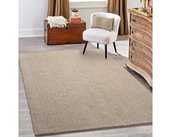 the carpet Grande Modern Pluizig Kortpolig Woonkamerkleed, Superzacht aanvoelend, Elegant en Onderhoudsvriendelijk, 080x150