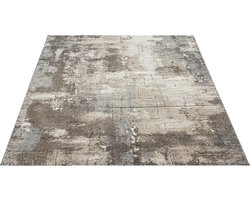 the carpet Marble Modern dichte korte pool woonkamer slaapkamer vloerkleed, designer tapijt, elegante glans, glanzende vezel, pluizig, modieus, marmer look, abstract, Earth, 140 x 200 cm
