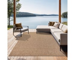 the carpet Mistra – robuust buitentapijt, modern & weerbestendig, voor balkon, terras, keuken of serre, naturel, 300 x 400 cm