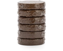 The Cat Ladies Coco Coir Potgrond voor Binnen- en Buitenplanten, Uitbreidbaar voor 3 Inch en 4 Inch Potten - 6 Stuks