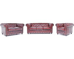 The Chesterfield Brand Original Antiek Rood 1+2+3 zits