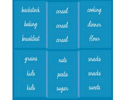 The Home Edit transparante voorraadkast labels 18 Stuks - 03969CEU - Zelfklevend