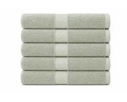 The Linen Room handdoeken – 70 x 140 cm – Set van 6 – 100% Katoen – 650 GSM Dubbelgetwijnd 20/2 Garen – OEKO-TEX® – Extra Zacht & Hoog Absorberend – Saliegroen