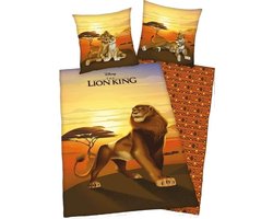 The Lion King -- Dekbedovertrek 1 pers. 140X200 + 1 kussensloop 100% Polyester