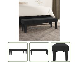 The Living Store Bankje Zacht Fluweel - Multifunctioneel - Comfortabele zitervaring - 100 x 30 x 30 cm