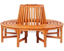 The Living Store Boombank Tropisch Hout - 160 x 92 cm - Comfortabele Zitplaats - Weerbestendig