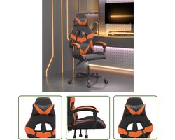 The Living Store Gamestoel - Unique - Stoelen - 57.5x59.5x(121-131)cm - Kunstleer