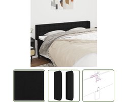 The Living Store Hoofdbord - Hoofdbord - 163 x 16 x 78/88 cm - zwart