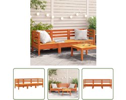 The Living Store Houten Tuinbank - 190.5 x 63.5 x 62.5 cm - Massief Grenenhout Tuinbank - Houten Tuinbank - Tuinset - Lounge Set - Buitendecoratie - Veranda - Terrasdecoratie - Garden Furniture