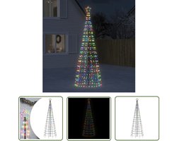 The Living Store Kerstboomverlichting - 300 cm - Meerkleurig - 8 lichteffecten Kerstverlichting - Tuinverlichting - Buitenschilderij - Led Verlichting - Kerst Decoraties