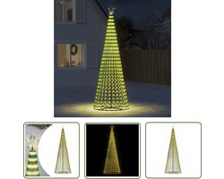 The Living Store LED-kerstboom 688 LEDs warm wit 300 cm - Kerstversiering - Buitensetaf - Kerstlicht - Tuinverlichting - Winter Decoratie