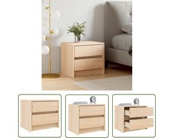 The Living Store Nachtkastje 40x31x35,5 cm massief grenenhout - Nachtkastje - Bedkastje - Kast - Meubilair - Grenenhout