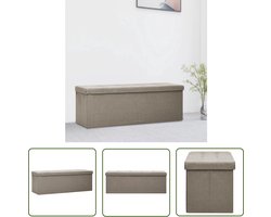 The Living Store Opbergbank - Halbank - MDF - 110 x 38 x 38 cm - Comfortabele zitting