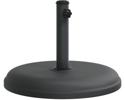 The Living Store Parasolvoet voor stokken van Ø32/35/38 mm 15 kg rond - Parasolvoet - Parasolstandaard - Tuinset - Zonwering - Balkondecoratie