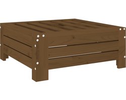 The Living Store Parasolvoetbedekking massief grenenhout honingbruin - Parasol Voet Deksel - Parasolhoesje - Houten Tafel - Buitentafel - Balkon Meubilair