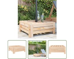 The Living Store Parasolvoetbedekking massief grenenhout - Parasol Voet Deksel - Parasolhoesje - Tuintafels - Buitentafel - Houten Tafel