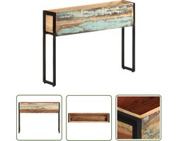 The Living Store Plantenbak 90x20x68 cm massief gerecycled hout - Houten Plantenbak - Plantenbak Buiten - Plantenbak Binnen - Bloempot - Bloempot Hout