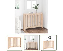 The Living Store Radiatorombouw 108,5x19x84 cm massief grenenhout - Radiatorombouw - Radiatorcover - Grenenhouten Meubels - Vintage Style - Landelijke Woonstijl