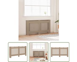 The Living Store Radiatorombouw 152x19x81,5 cm MDF - Radiatorombouw - Radiatorkast - Mdf Kast - Verticaal Design - Woonaccessoires