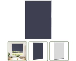 The Living Store Rolgordijn verduisterend 115x175 cm stofbreedte 110,7 cm blauw - Rolgordijn - Verduisterend Gordijn - Privacy Gordijn - Lichtregelaar - Woonkamer Decoratie