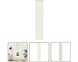 The Living Store Rolgordijn verduisterend 60x230 cm stofbreedte gebroken wit - Rolgordijn - Verduisterend Gordijn - Kamerscherm - Woonkamer Decoratie - Slaapkamerscherm